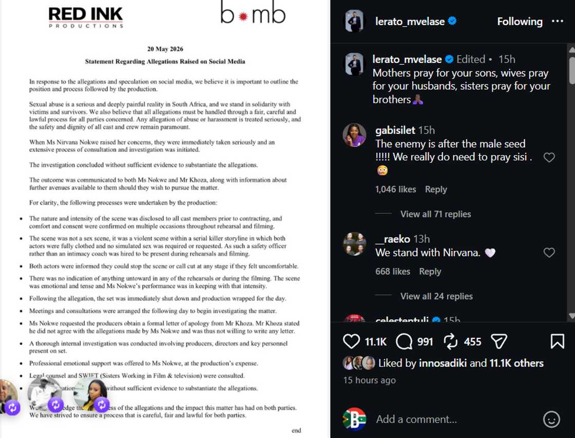 Gabisile showed support for Bonko
