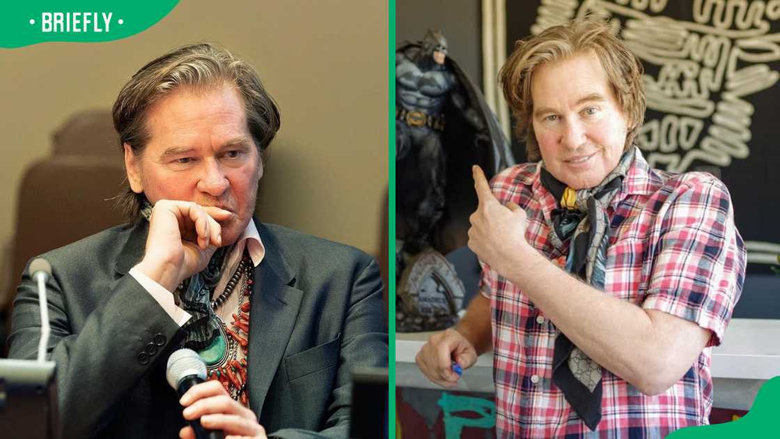 Val Kilmer delivering a speech Val Kilmer delivering a speech