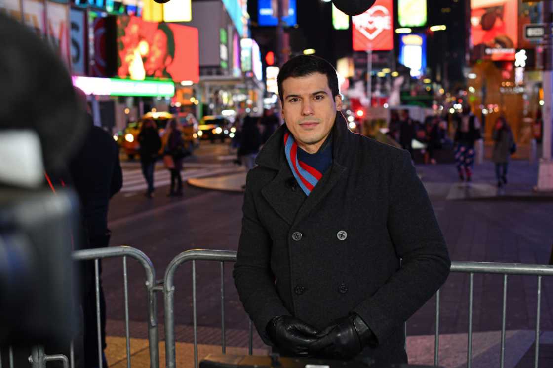 Gio Benitez during an election night Gio Benitez during an election night