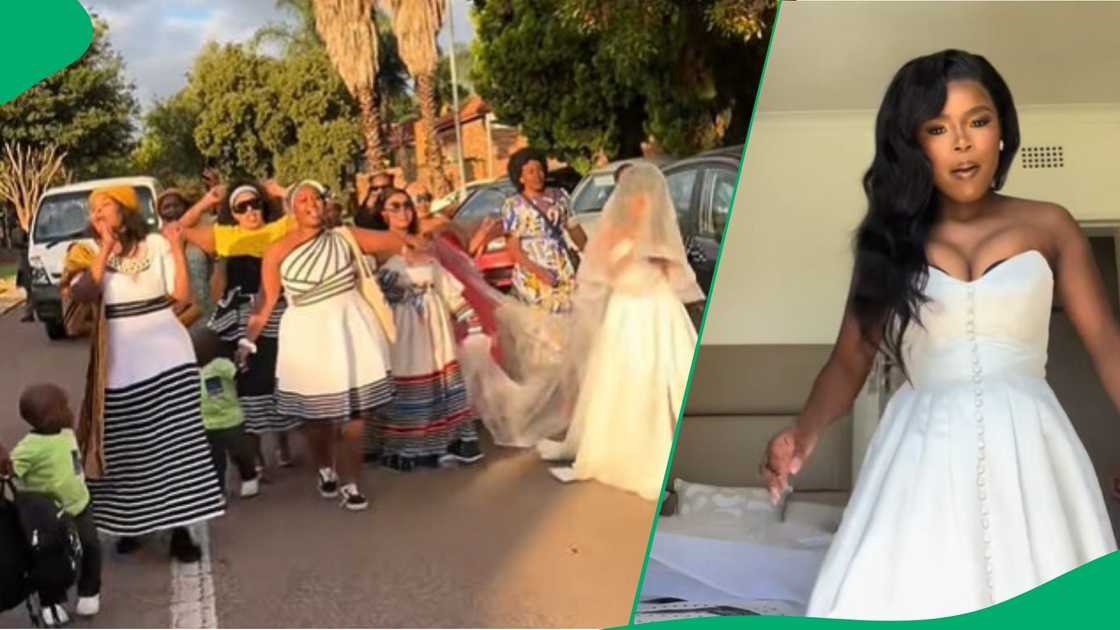 Woman shows off stunning wedding day Woman shows off stunning wedding day