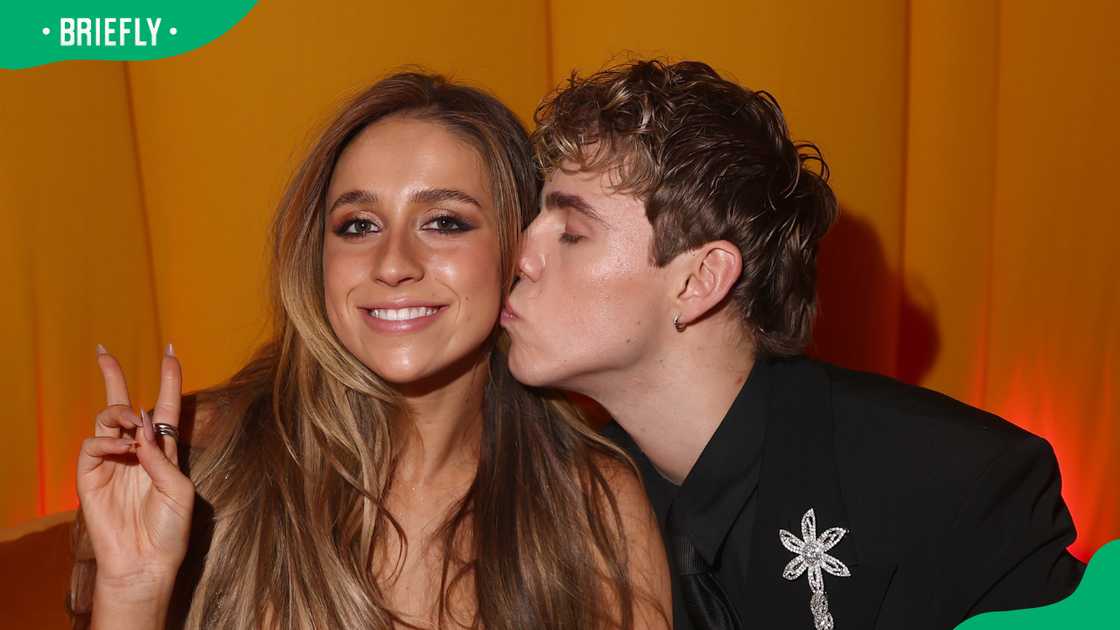 Tate McRae and The Kid Laroi in Beverly Hills