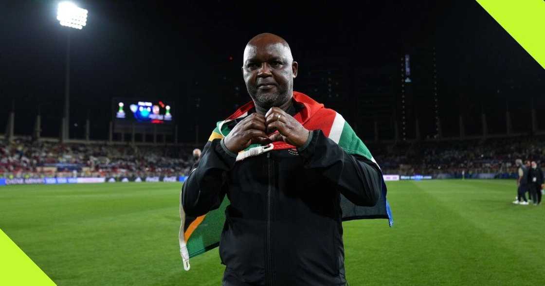 Pitso Mosimane sends message to Rulani Mokwena. Pitso Mosimane sends message to Rulani Mokwena.