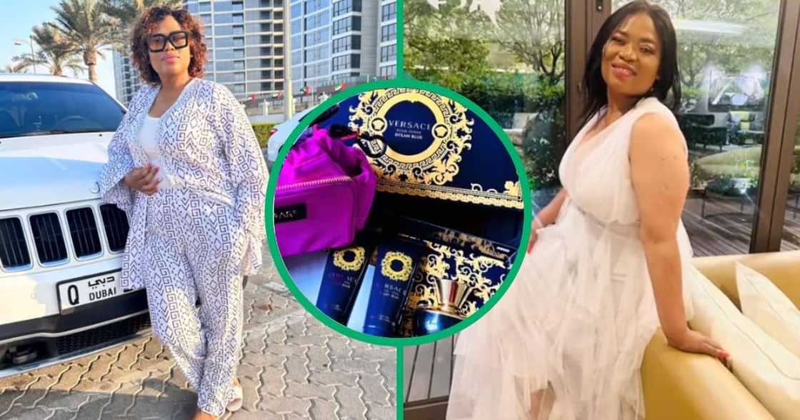 A boss gave an employee a Versace gift set on her first day back at work. A boss gave an employee a Versace gift set on her first day back at work.