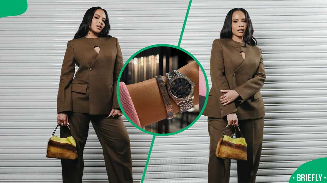 Thuli Phongolo's luxury watch became the centre of attention online.