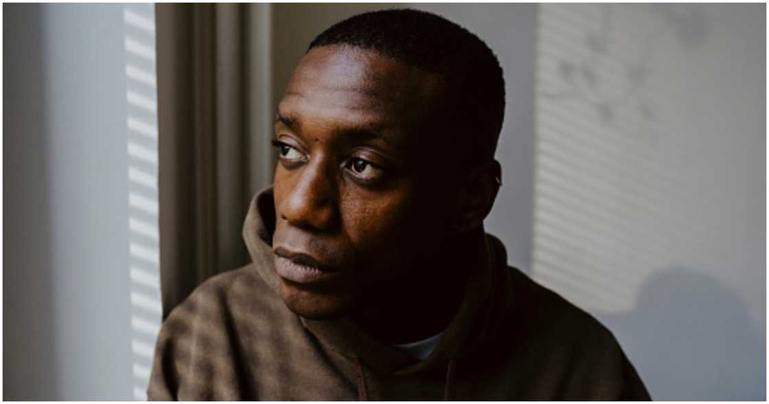 A man thinking hard A man thinking hard