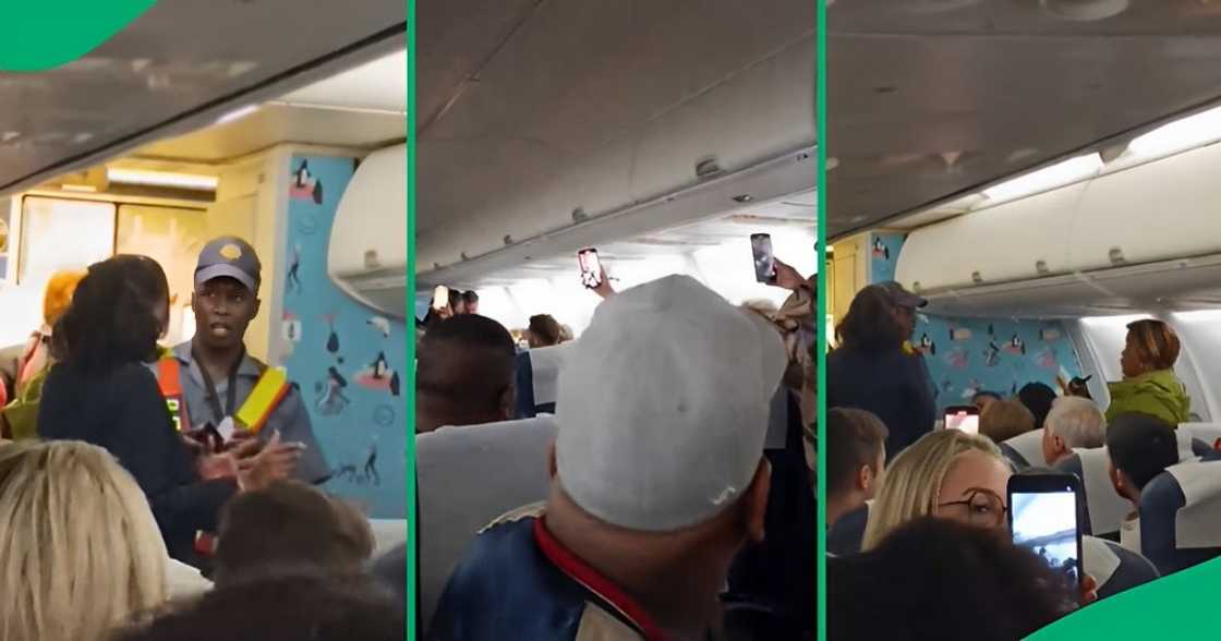 Mzansi amazed by lady causing havoc on flight