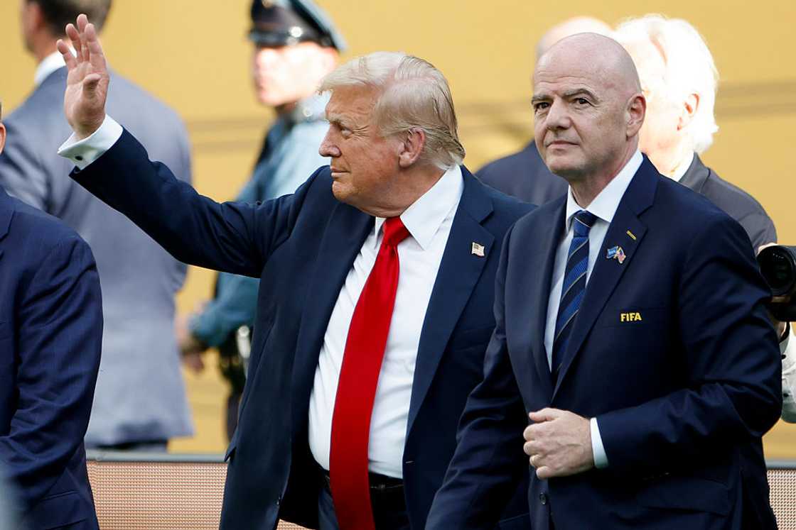 US President Donald Trump and FIFA President Gianni Infantino