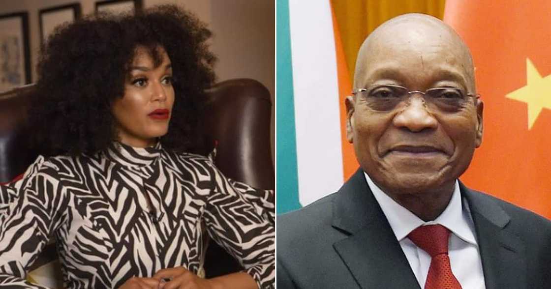 Pearl Thusi, Jacob Zuma, post, support