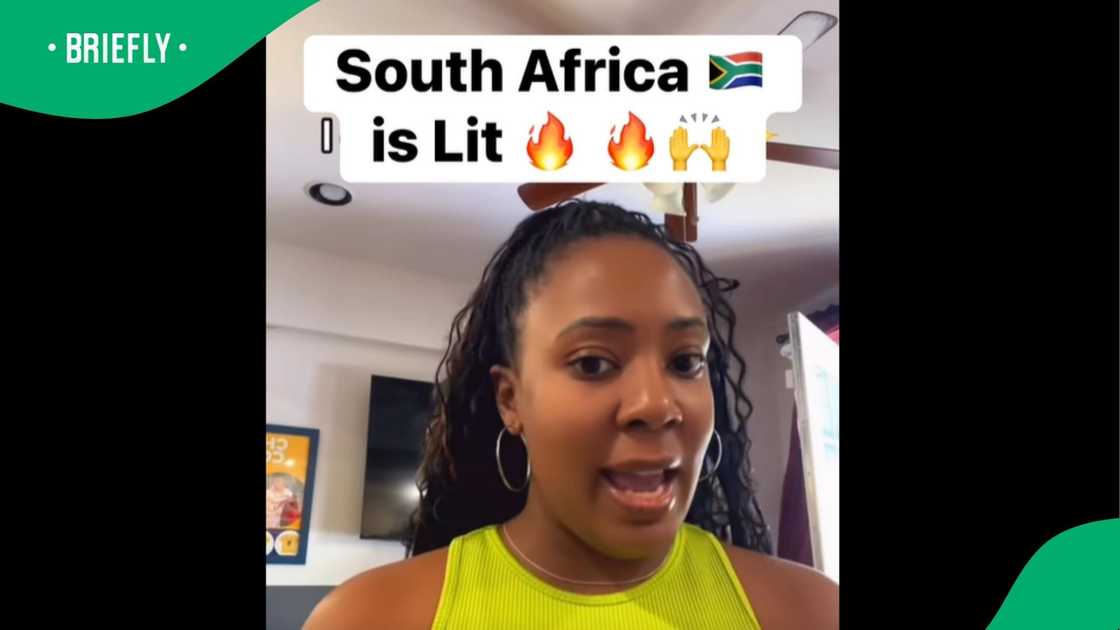 A US woman loved SA slang. A US woman loved SA slang.