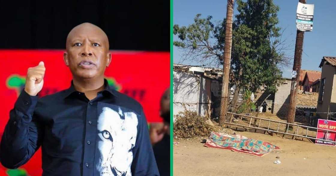 EFF leader Julius Malema sends love to family of man who was electrocuted. EFF leader Julius Malema sends love to family of man who was electrocuted.