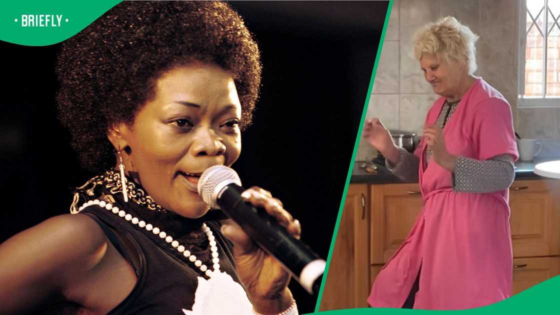 A grandmother danced to Brenda Fassie's song 'Vulindlela.'.