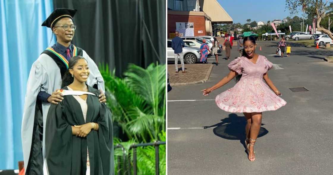 A motivated woman rejoiced at finally becoming an occupational therapist graduate.