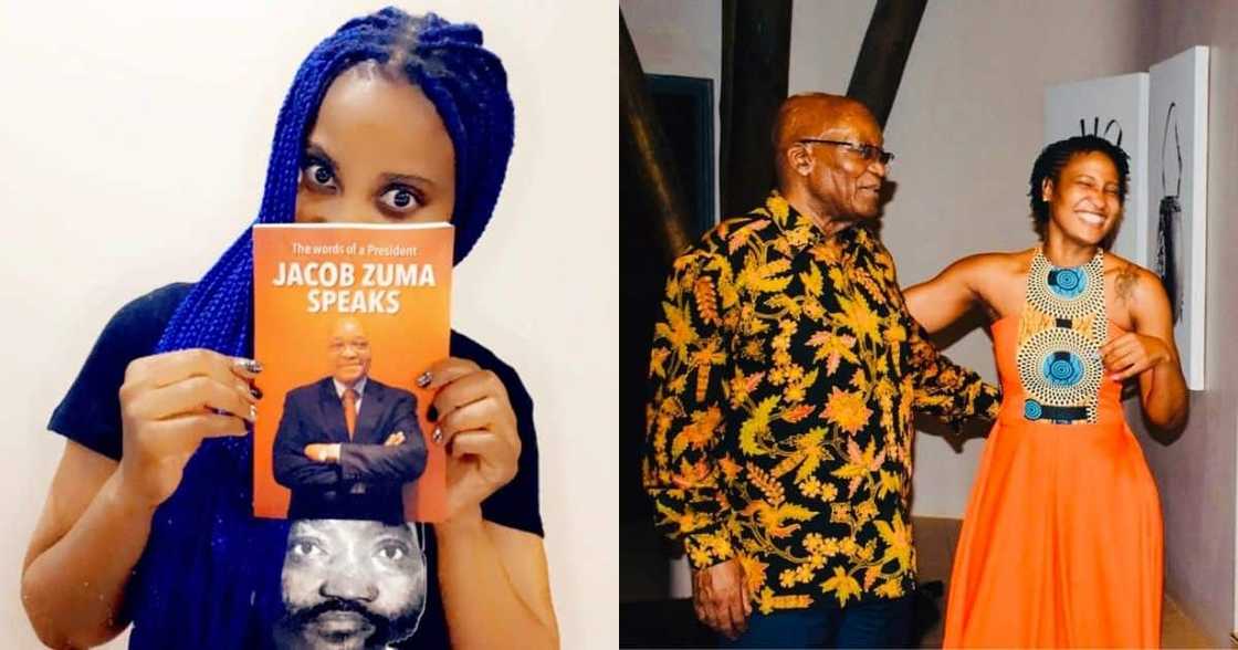 Duduzile Zuma-Sambudla, Jacob Zuma, former president, new book, book release, viral image, trending Duduzile Zuma-Sambudla, Jacob Zuma, former president, new book, book release, viral image, trending
