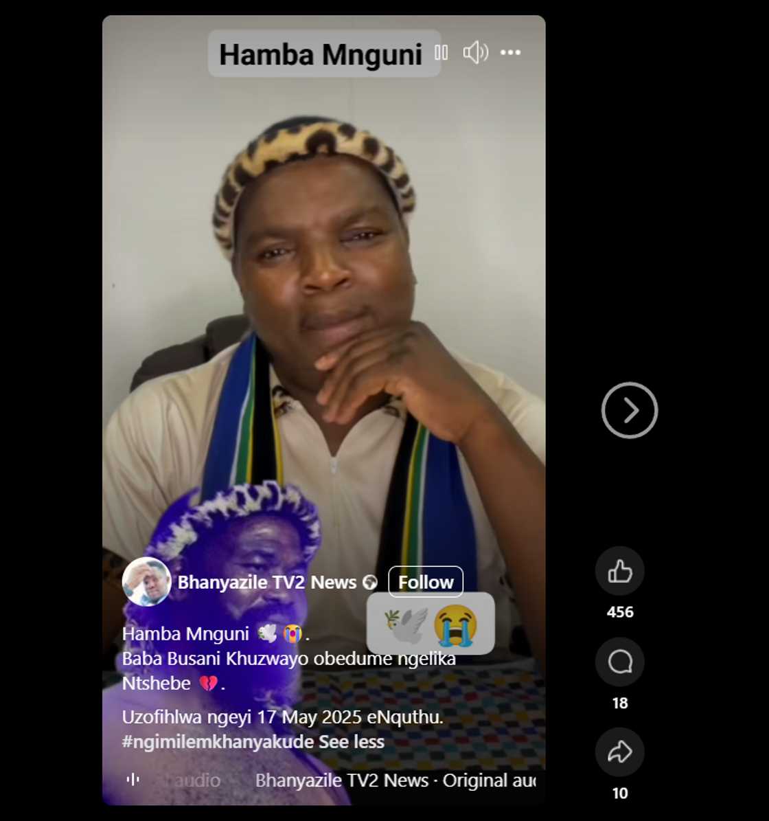Ngizwe Mchunu bids Ntshebe farewell. Ngizwe Mchunu bids Ntshebe farewell.