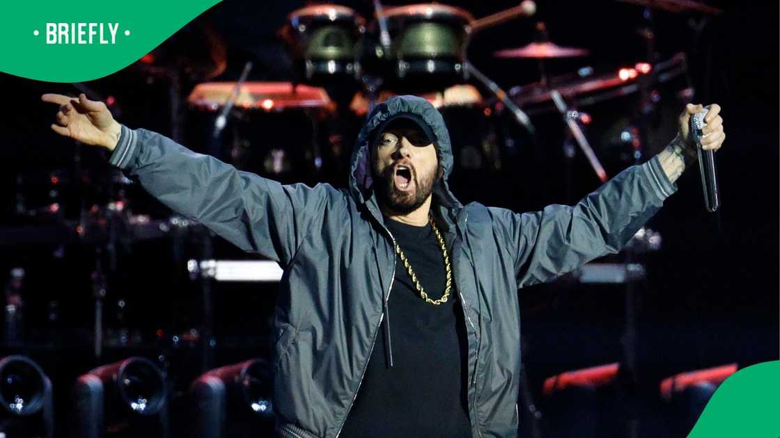 Eminem is now a grandfather. Eminem is now a grandfather.