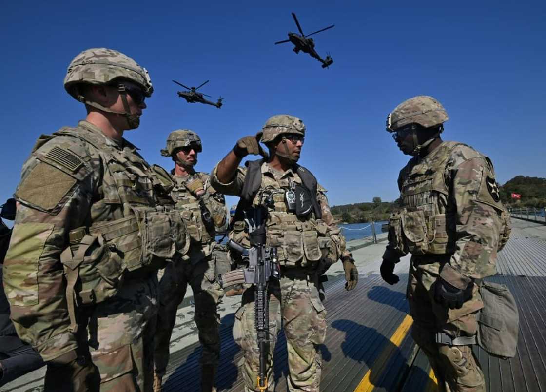 US soldiers participate in a South Korea-US joint military exercise on October 19, 2022. If the US military, the world's biggest by expenditure, were a country, it would have the world's highest per capita emissions US soldiers participate in a South Korea-US joint military exercise on October 19, 2022. If the US military, the world's biggest by expenditure, were a country, it would have the world's highest per capita emissions