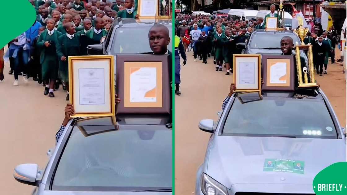 A TikTok video shows top performers being honoured. A TikTok video shows top performers being honoured.