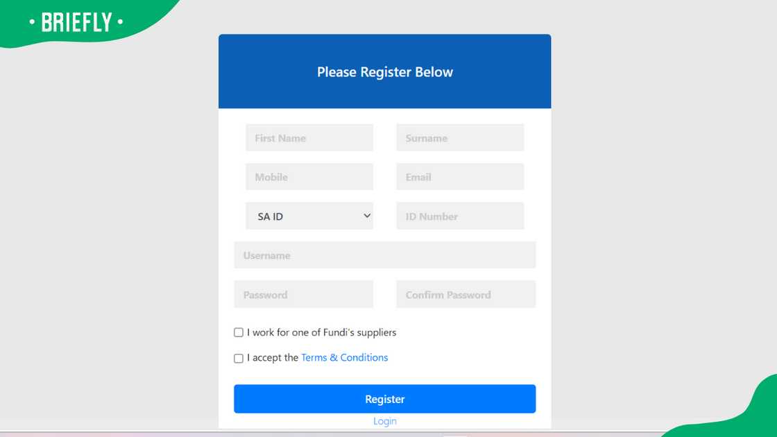 Checking Fundi banking details