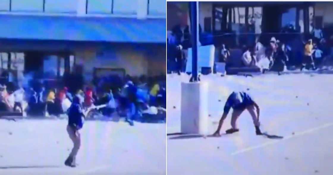 Video, Cop, Fail, Reactions, Mzansi, Looting, Gauteng, Social media, Riot, Rifle, Cowd Video, Cop, Fail, Reactions, Mzansi, Looting, Gauteng, Social media, Riot, Rifle, Cowd