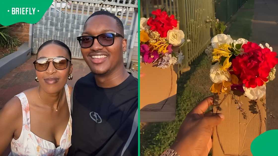 SA couple's flower picking date around the neighbourhood melts hearts online SA couple's flower picking date around the neighbourhood melts hearts online
