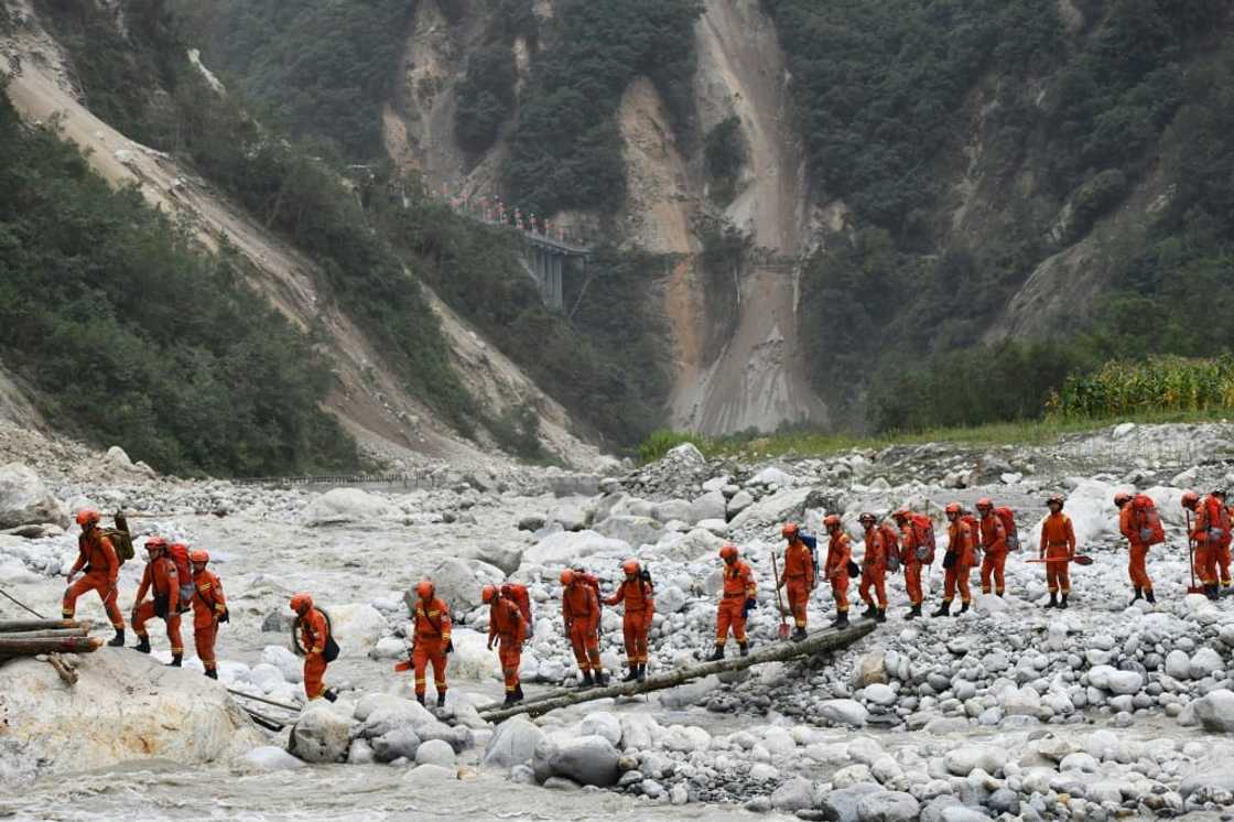 Rescue efforts are continuing after a magnitude 6.6 quake hit about 43 kilometres (26 miles) southeast of the city of Kangding in Sichuan province Rescue efforts are continuing after a magnitude 6.6 quake hit about 43 kilometres (26 miles) southeast of the city of Kangding in Sichuan province