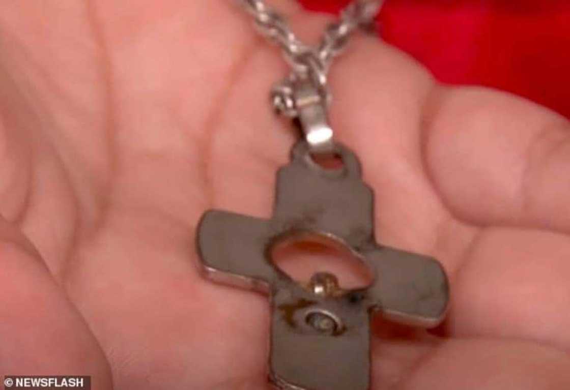 9-year-old boy's life saved by crucifix necklace that stopped stray bullet penetrating his chest