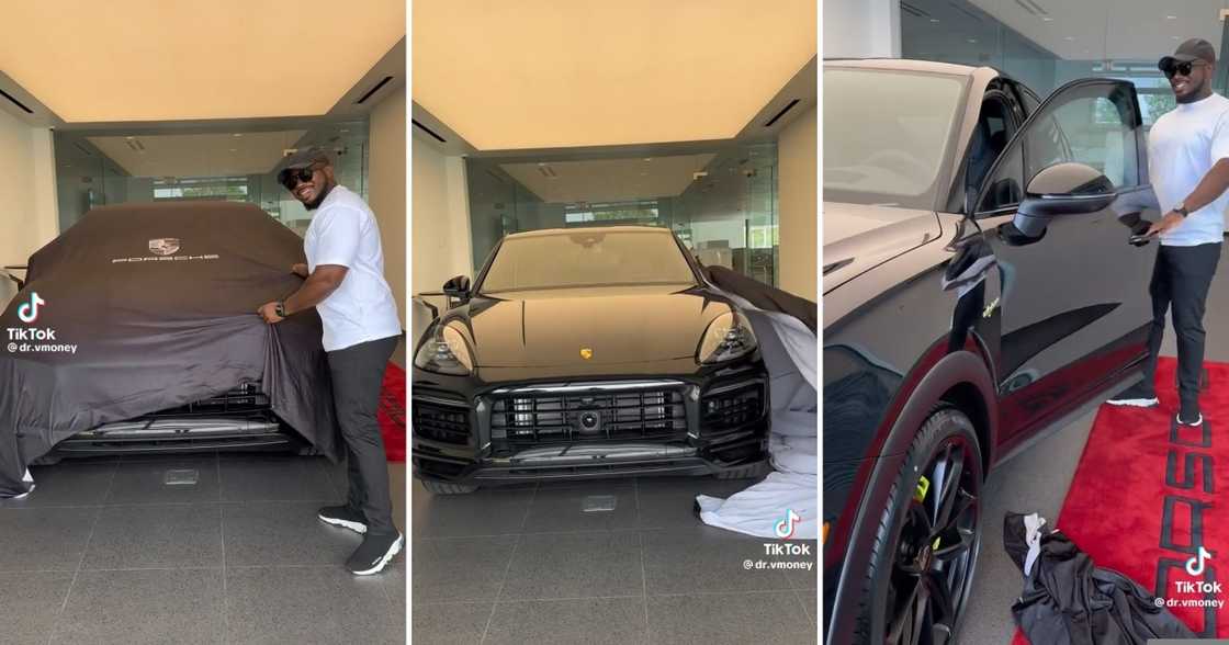 A husband spoiled himself with a Porsche Cayenne A husband spoiled himself with a Porsche Cayenne