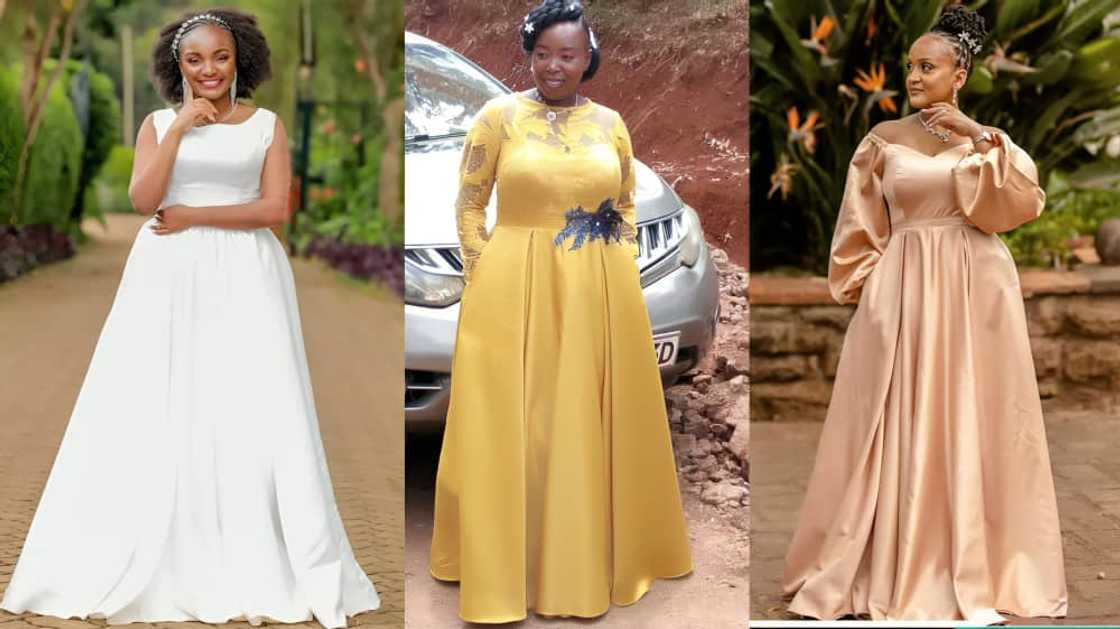 A-shape gown styles A-shape gown styles