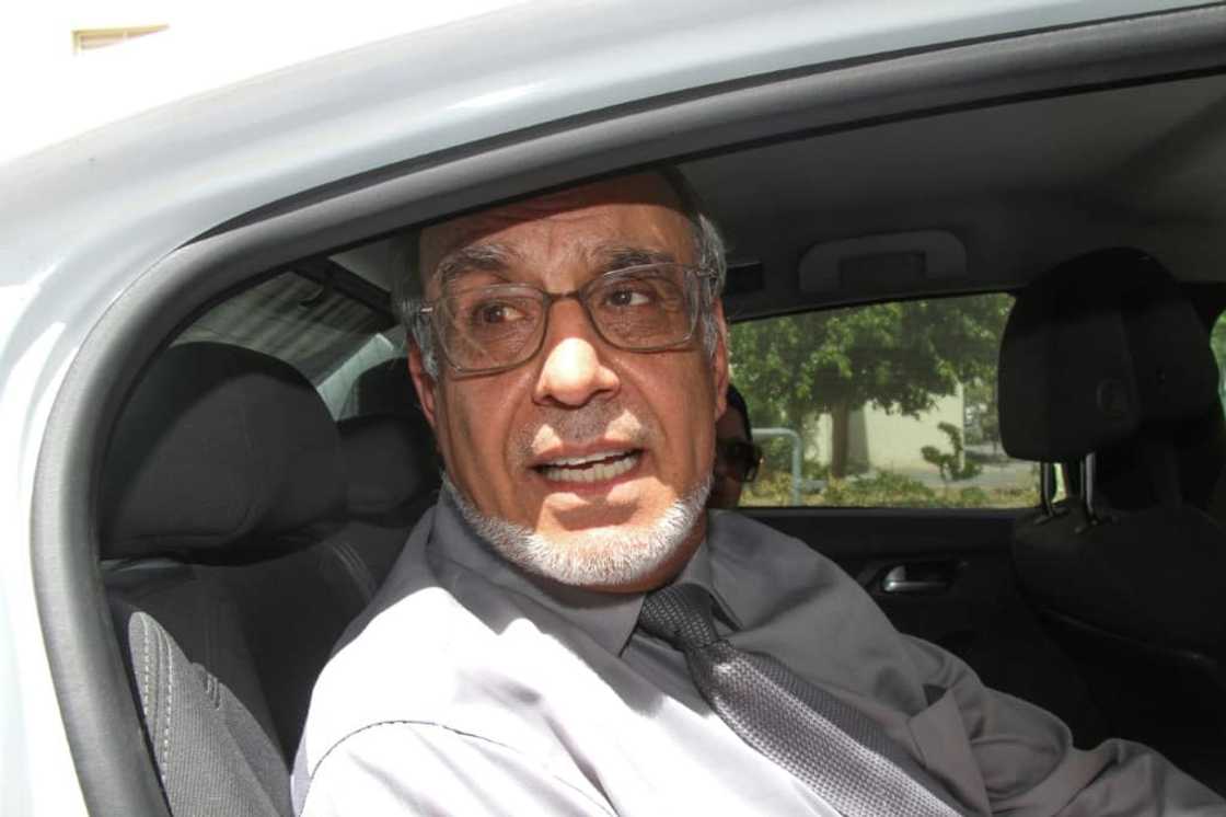 Former Tunisian prime minister Hamadi Jebali is pictured after submitting his candidacy for presidential elections in 2019 Former Tunisian prime minister Hamadi Jebali is pictured after submitting his candidacy for presidential elections in 2019