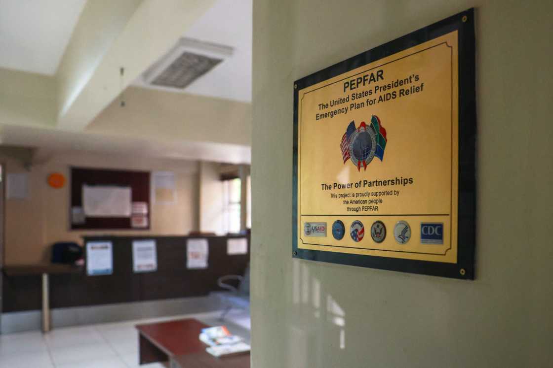 A general view of plaque inside a medical facility in Pretoria on March 4, 2025 showing that the facility was funded by the United States President's Emergency Plan for AIDS Relief (PEPFAR) A general view of plaque inside a medical facility in Pretoria on March 4, 2025 showing that the facility was funded by the United States President's Emergency Plan for AIDS Relief (PEPFAR)
