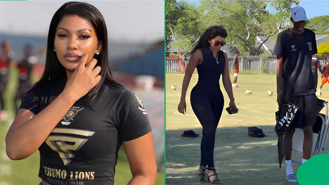 The entrepreneur radiated sheer elegance while visiting the training pitch, leaving social media users in awe The entrepreneur radiated sheer elegance while visiting the training pitch, leaving social media users in awe