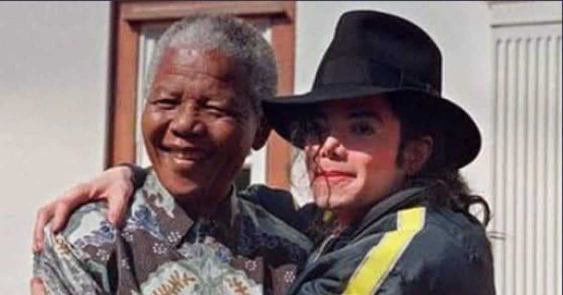 Michael Jackson and Nelson Mandela