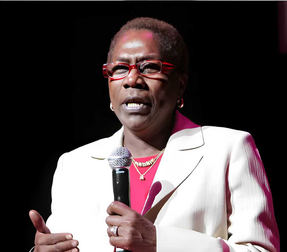 Afeni Shakur during Tupac's 40th birthday celebration