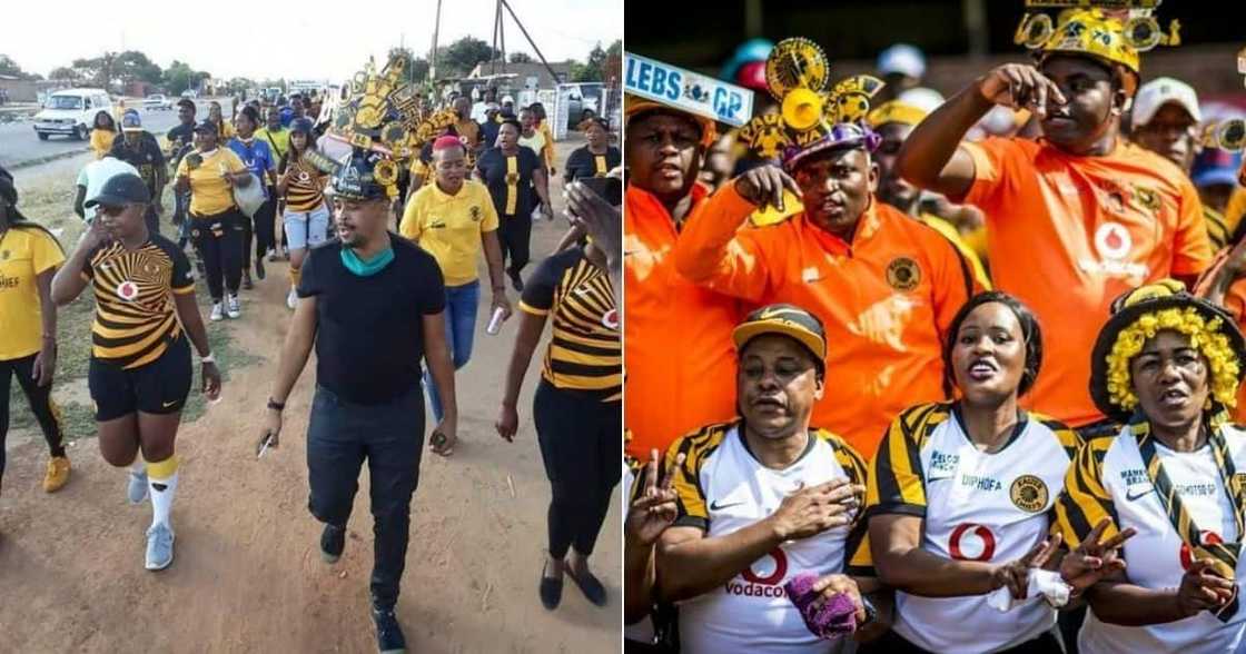 Disgruntled Kaizer Chiefs fans have embarked on a peaceful march to Naturena on Friday. Image: @KCFCOfficial/KCCOnline_Branch/Instagram/Twitter Disgruntled Kaizer Chiefs fans have embarked on a peaceful march to Naturena on Friday. Image: @KCFCOfficial/KCCOnline_Branch/Instagram/Twitter