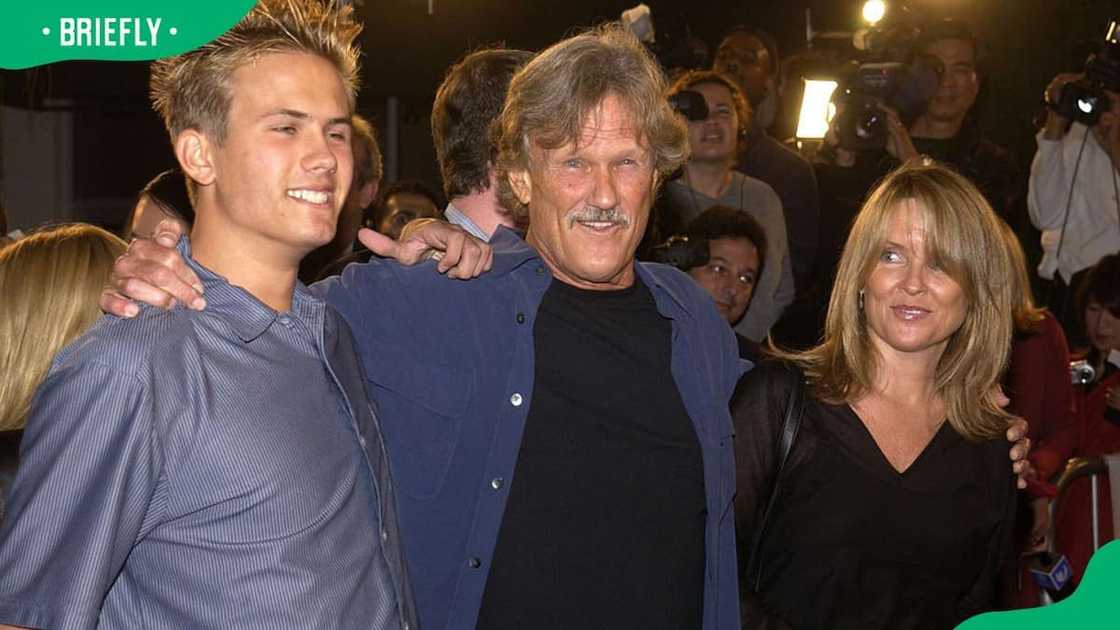 Kris Kristofferson with his son and daughter Kris Kristofferson with his son and daughter