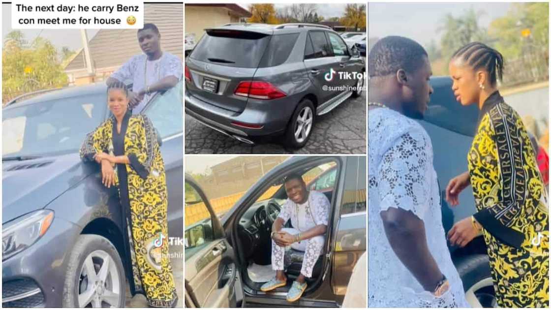 Rich couple goals/man bought new Benz.