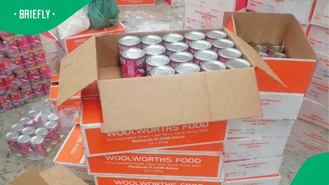 The counterfeit products found in a warehouse. The counterfeit products found in a warehouse.
