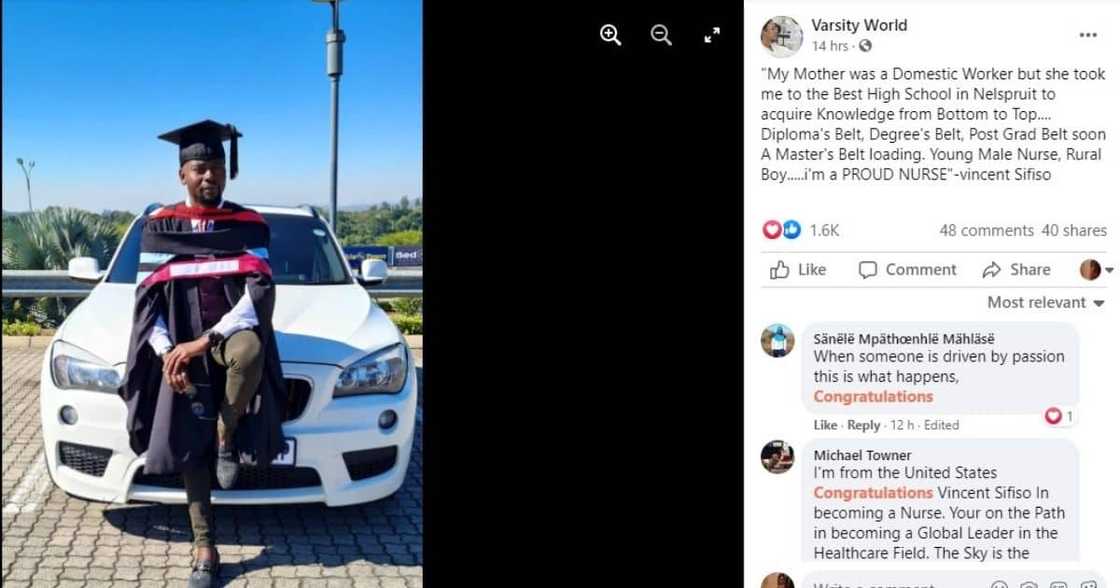 Vincent Sifiso, graduate, rural boy, inspiring, nurse, domestic worker, independent mum Vincent Sifiso, graduate, rural boy, inspiring, nurse, domestic worker, independent mum