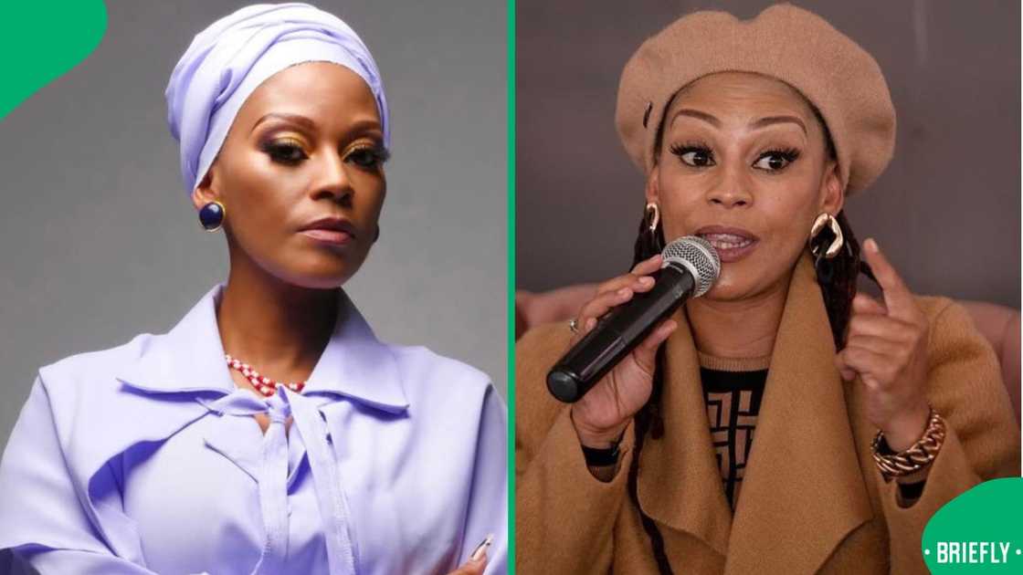 Letoya Makhene and her family had a heated verbal altercation Letoya Makhene and her family had a heated verbal altercation