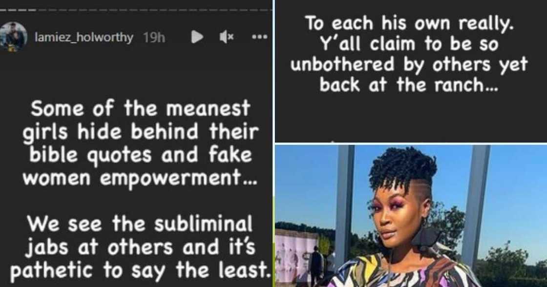 Lamiez Holworthy, fake women, throwing jabs, other ladies Lamiez Holworthy, fake women, throwing jabs, other ladies