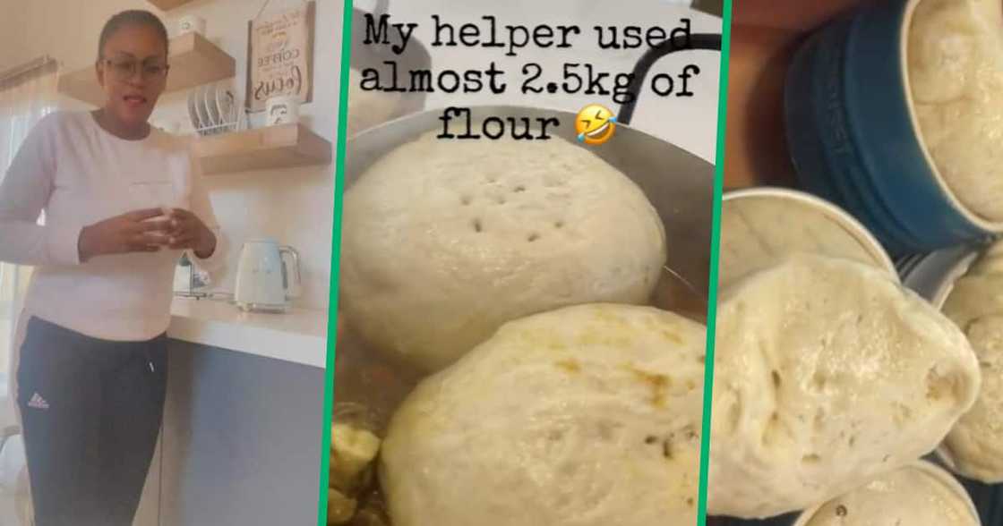 TikTok user @neonqa1 shared a video showing the abundance of dumplings on her stove