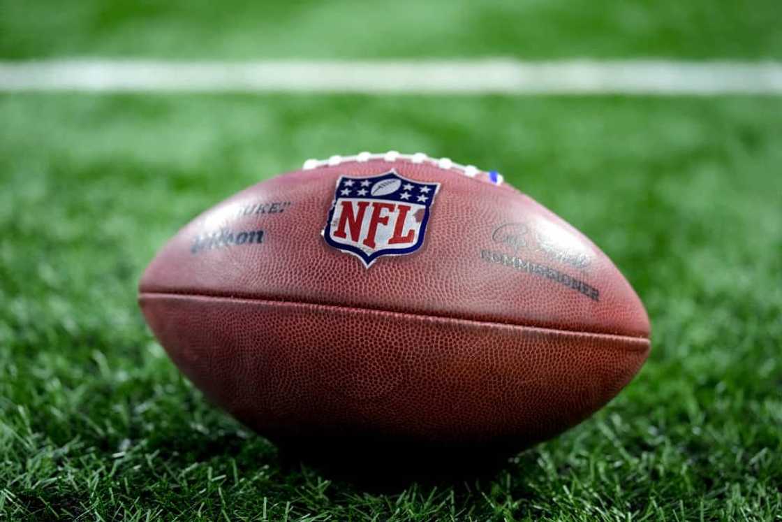 NFL logo on football