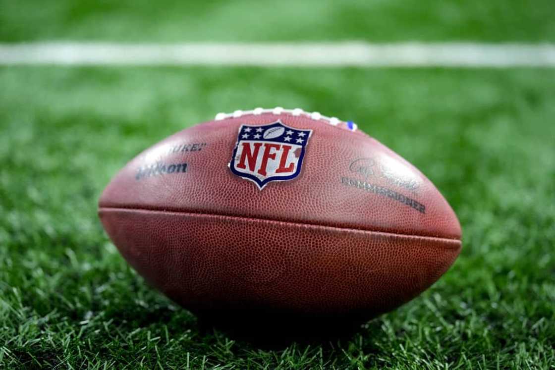 NFL logo on football NFL logo on football