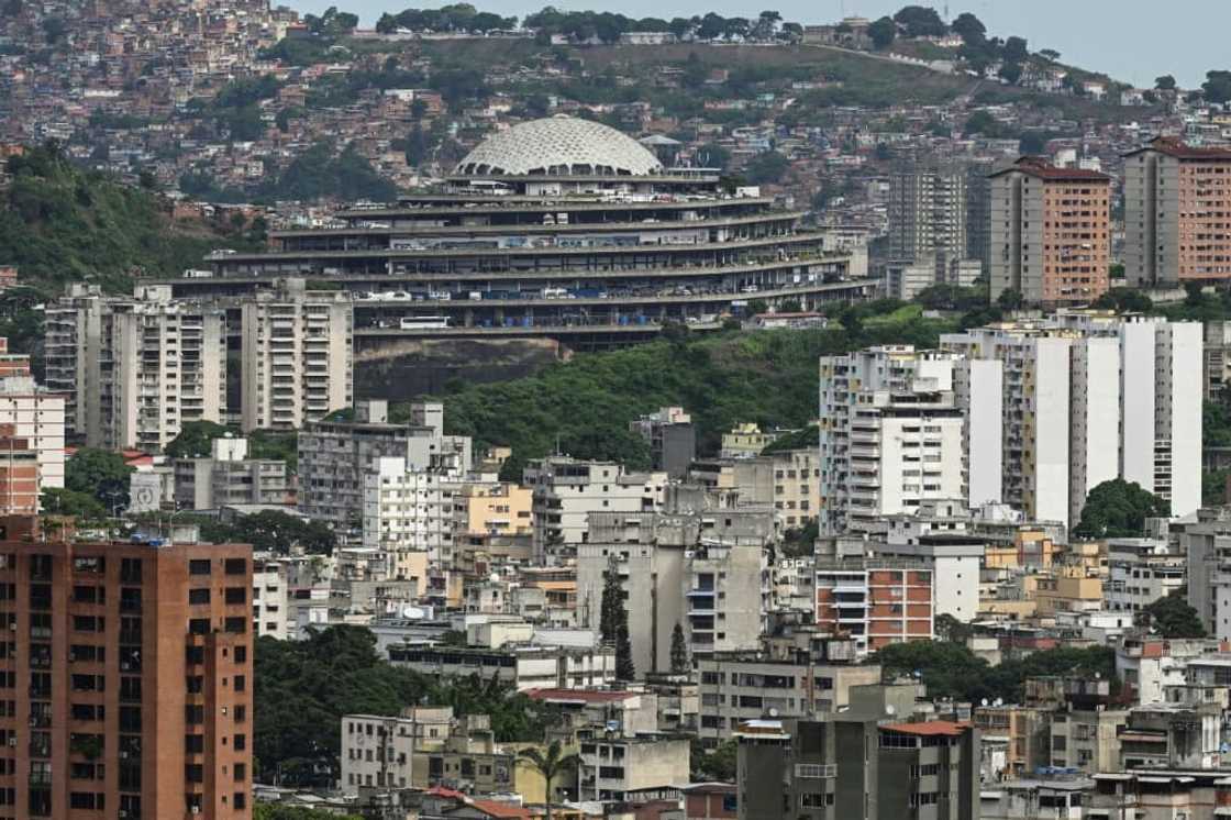 El Helicoide, an abandoned mall in Caracas with an iconic dome, is used by Venezuelan intelligence to hold dozens of political prisoners, according to an NGO El Helicoide, an abandoned mall in Caracas with an iconic dome, is used by Venezuelan intelligence to hold dozens of political prisoners, according to an NGO
