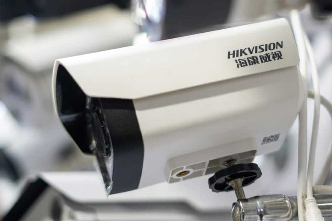 The US banned the importation of surveillance equipment made by Hikvision, seen here, and Dahua in November because it posed a 'risk' to national security The US banned the importation of surveillance equipment made by Hikvision, seen here, and Dahua in November because it posed a 'risk' to national security
