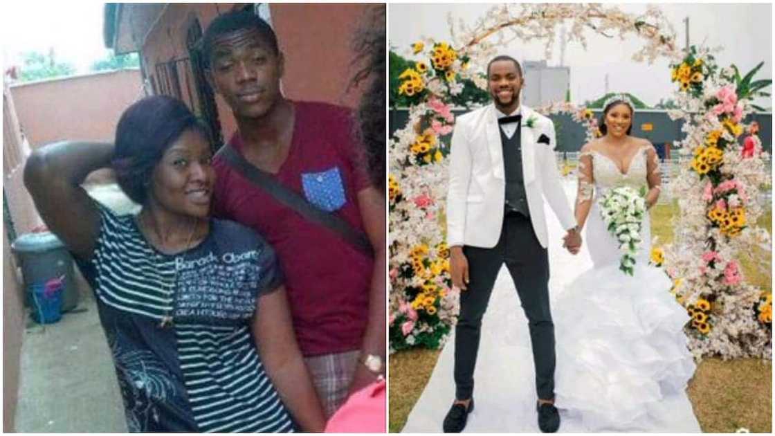 Transformation photos of Nigerian couple years after they were lovers cause massive stirs Transformation photos of Nigerian couple years after they were lovers cause massive stirs