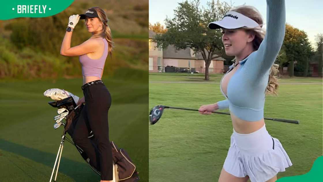 Grace Charis at a golf club Grace Charis at a golf club