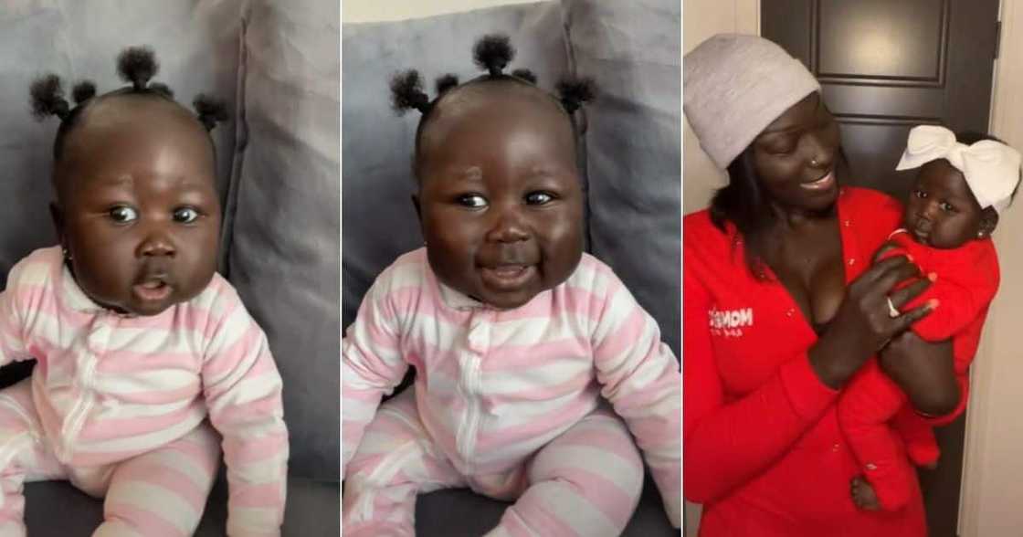 funny, video, baby, smiling, laughter, red, white, hair, white, beanie, daddy funny, video, baby, smiling, laughter, red, white, hair, white, beanie, daddy