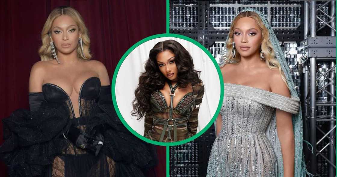 Beyoncé thanked Megan Thee Stallion for gracing the Renaissance Tour stage. Beyoncé thanked Megan Thee Stallion for gracing the Renaissance Tour stage.