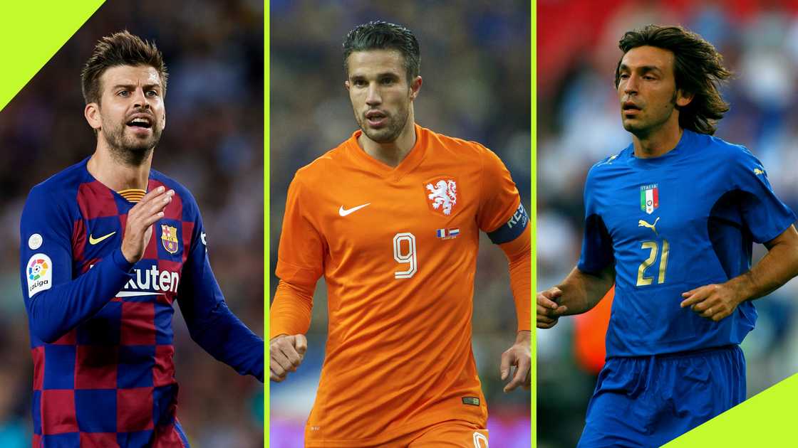 Van Persie, Pirlo, Pique among footballers who were rich before football